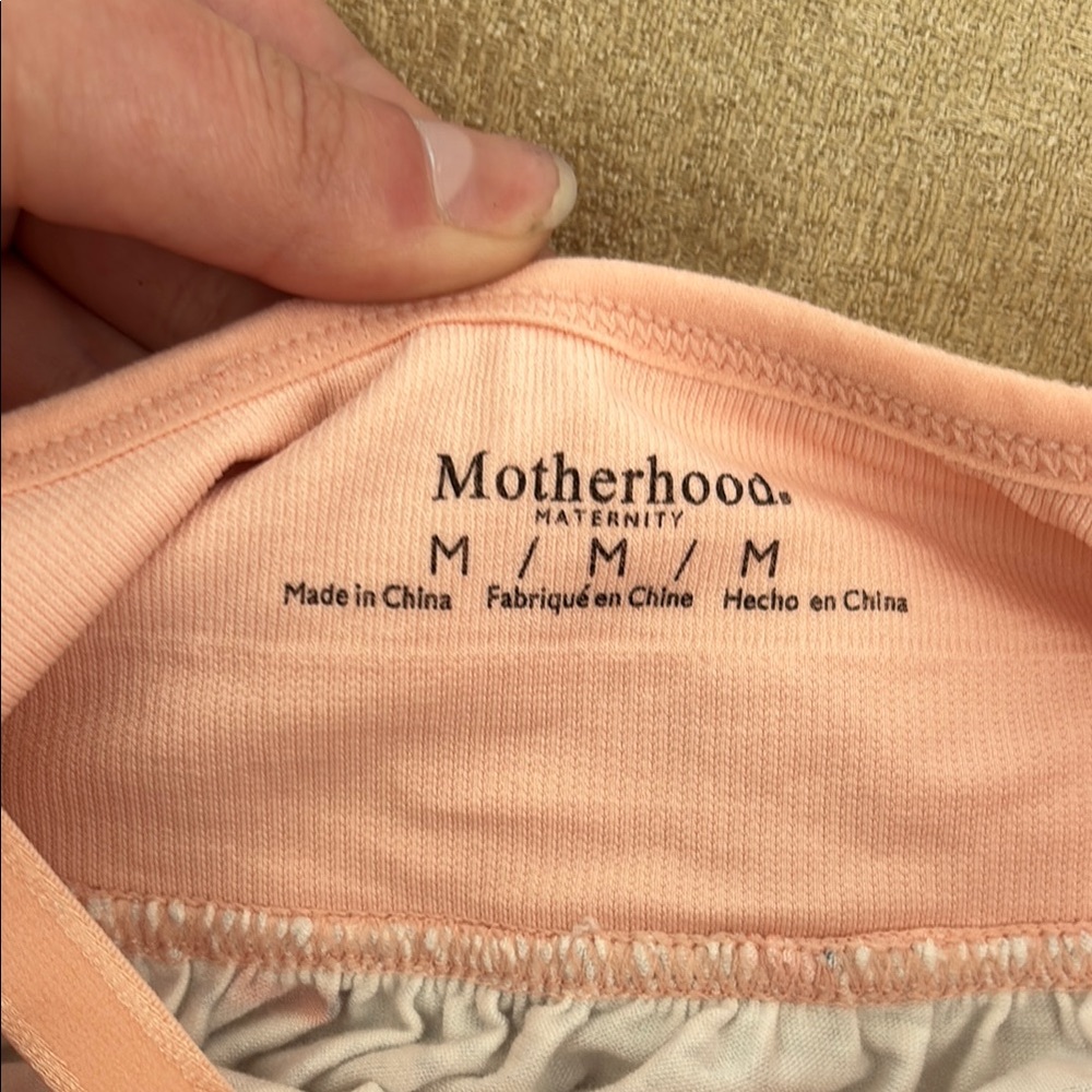 Motherhood Pink and White Chemise - Picture 2 of 3